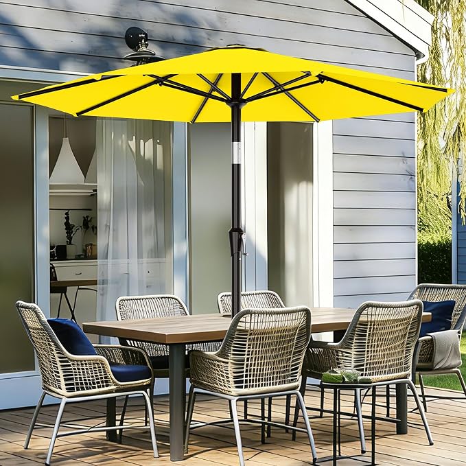 9 FT Patio Umbrella for Outdoor, Outdoor Table Umbrella - Image 2