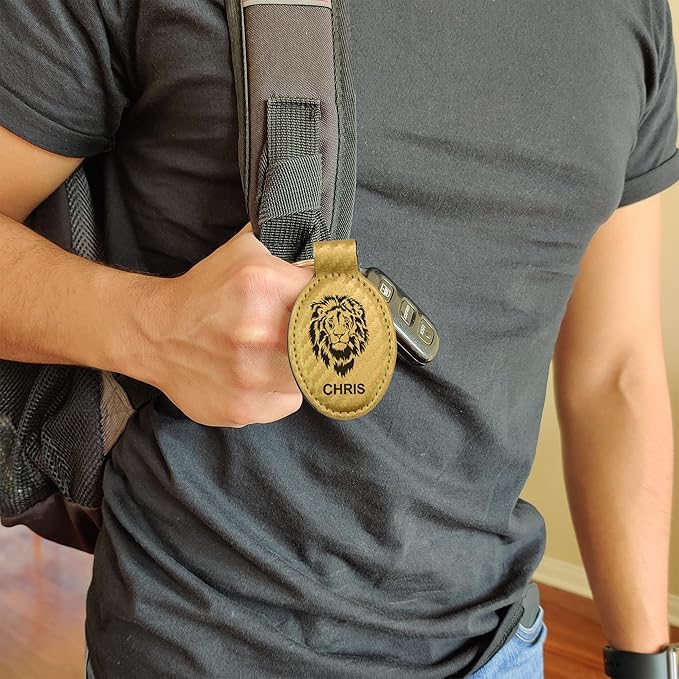 LaserGram Oval Keychain, Sunflowers, Personalized Engraving Included