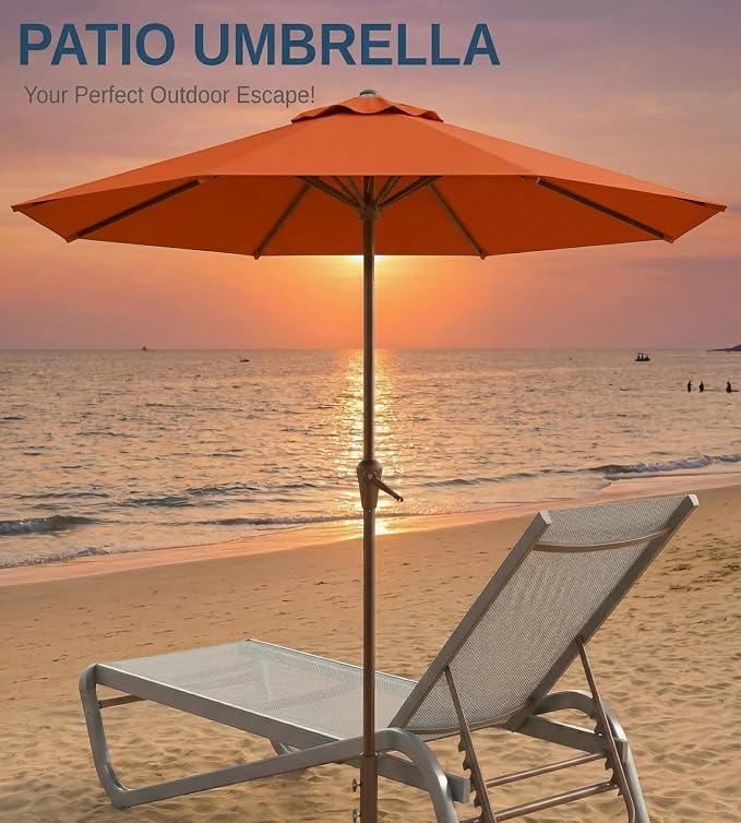 10FT Patio Umbrella, Outdoor Umbrella - Image 9