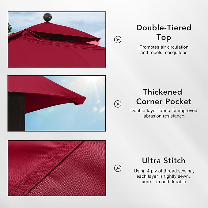 MASTERCANOPY 10x12 ft Replacement Canopy Top - Image 4