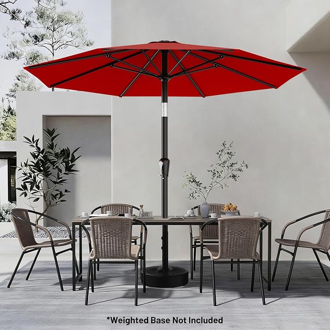 9 FT Patio Umbrella for Outdoor, Outdoor Table Umbrella - Image 6