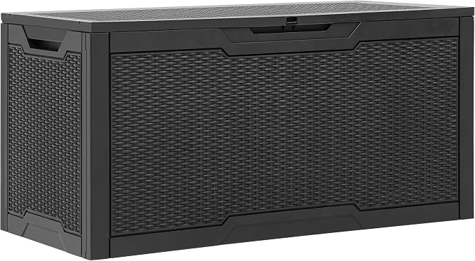 YITAHOME 100 Gallon Large Resin Deck Box Outdoor Storage Boxes - Image 8