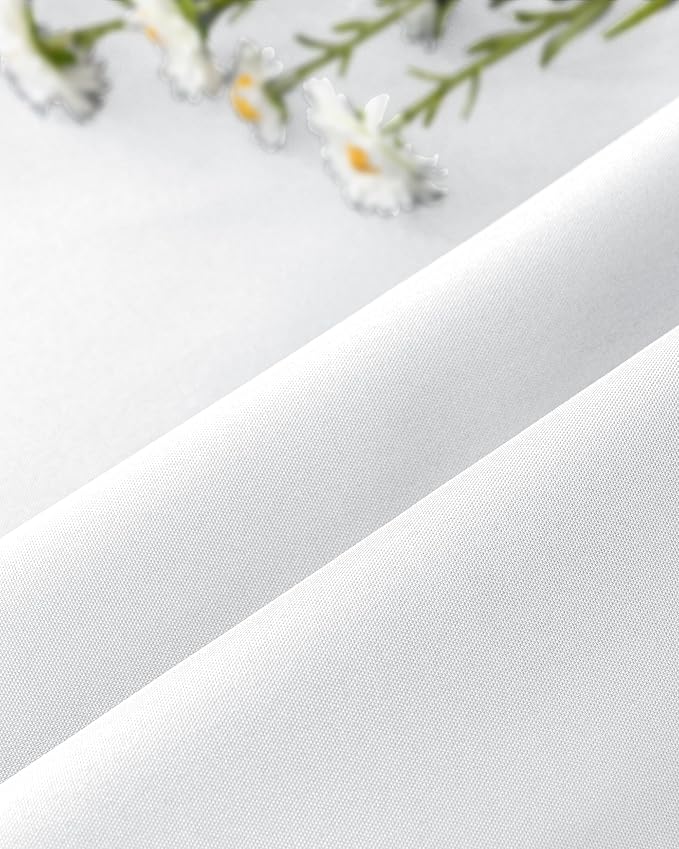 Windproof Outdoor Curtains for Patio Waterproof 4 Pcs 54x120 In White | Grommet - Image 8