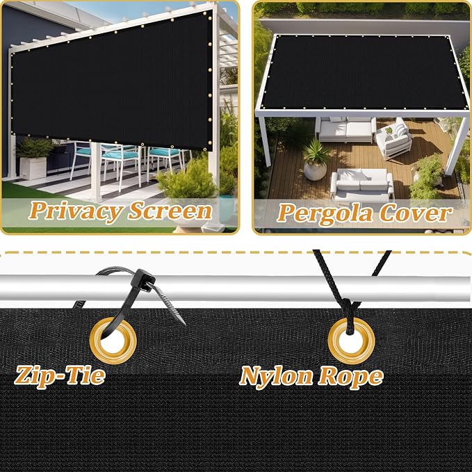 Shade&Beyond Customized Size 22' X 23' Shade Cloth - Image 4