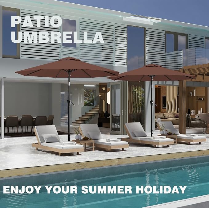 9 FT Patio Umbrella for Outdoor, Outdoor Table Umbrella - Image 8