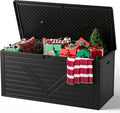 Outdoor Storage Box, 260 Gallon Deck Box Outdoor Storage Bench Outside by FoldingFurniture