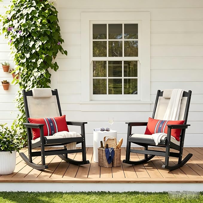 Outdoor Rocking Chair Set of 2 - Image 10