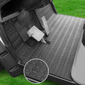 Golf Cart Floor Mat for Yamaha G29 Drive, Upgraded Non-Slip Full Coverage Liner Mats Replacement Thick Rubber, Hexagonal Pattern