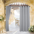 RYB HOME Outdoor Curtains for Patio Deck, Waterproof & Block Sunlight | Thermal by RYBHOME