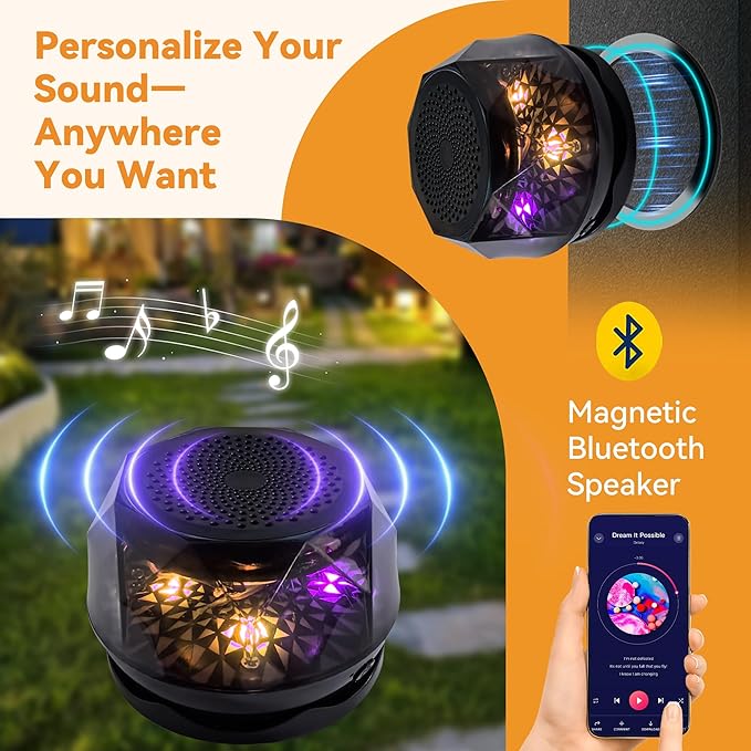 Patio Gazebo 11'x13' with LED Lights & Bluetooth Speaker, Heavy Duty Outdoor - Image 4