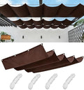 Retractable Waterproof Wave Awning Cover 5' x 7' by WoaceSunShadeSail