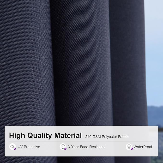 PURPLE LEAF Cantilever Patio Umbrella 10' X 10' Solar LED Light, Support to - Image 5