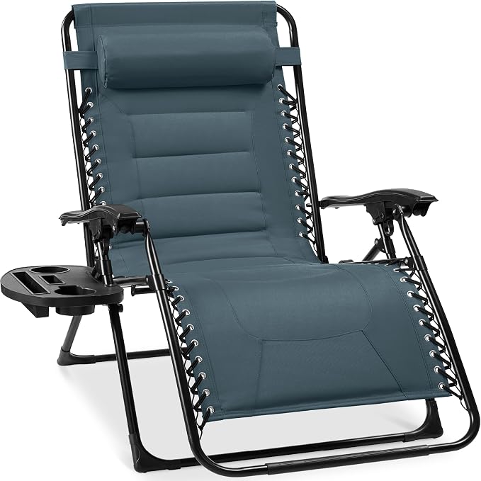 Best Choice Products Oversized Padded Zero Gravity Chair, Folding Outdoor Patio by Unknown