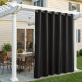 Set of 4 Outdoor Curtains for Patio Waterproof, Breathable Grommet Panels for by Sunshelf