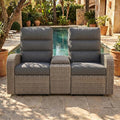Oversized Wicker Outdoor Recliner Lovseat by LayinSun