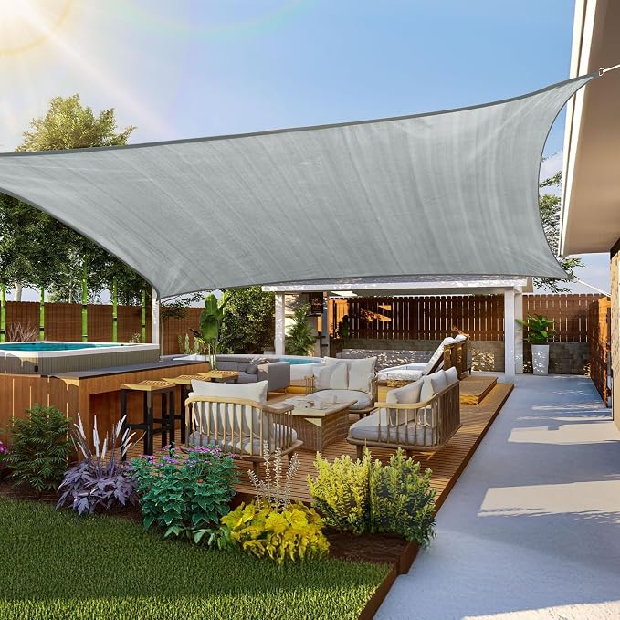 Quictent 100% Waterproof Sun Shade Sail Canopy 185G Polyester Fabric Shade Cloth - Image 7