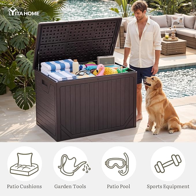 YITAHOME 230 Gallon Extra Large Outdoor Storage Box | Waterproof - Image 6
