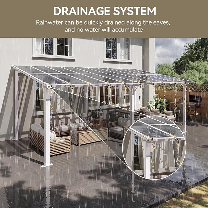Aoxun 20’x10’ Gazebo for Patio, Gazebo Pergola - Image 9