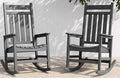 SERWALL Outdoor Rocking Chair Set of 2, Oversized Rocker by SERWALL