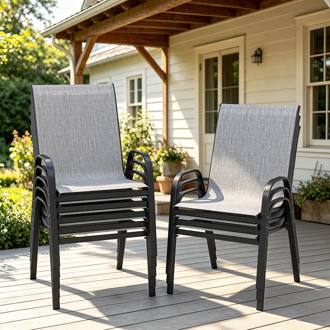 Patio Chairs Set of 8 by PIZZELLO