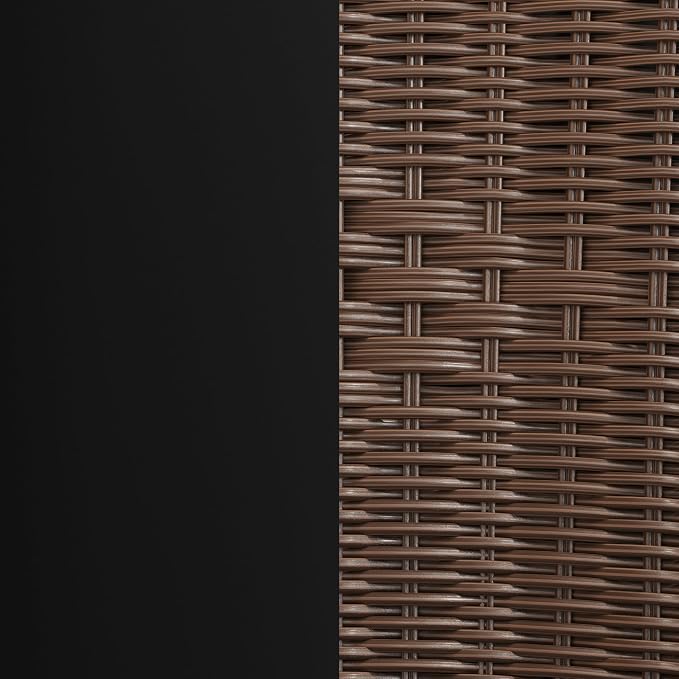 Flash Furniture Lila Medium Brown Rattan Indoor-Outdoor Restaurant Stack Chair - Image 12