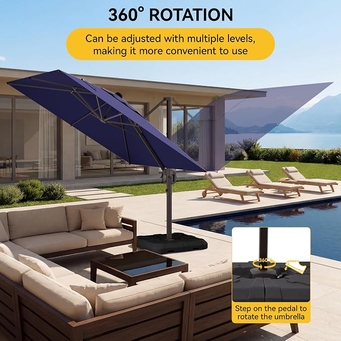10x10FT Cantilever Outdoor Umbrella - Image 5