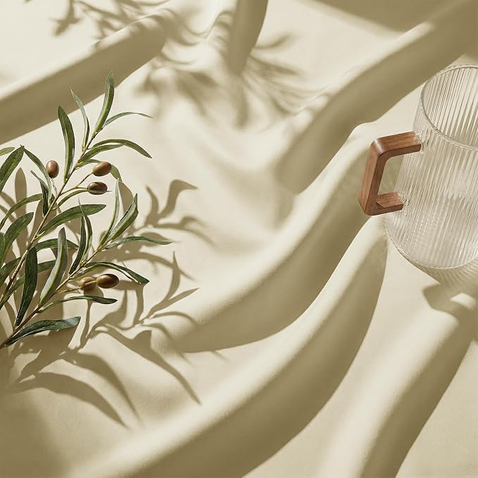 Outdoor Curtains Waterproof W52 x L84 Inch Cream Beige, 1 Panel | Thick Fabric - Image 8