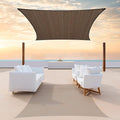 Colourtree CTAPR1220 Custom Size 7' x 18' Brown Sun Shade Sail Canopy UV Block by ColourTree