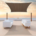 Colourtree CTAPR1220 Custom Size 14' x 22' Brown Sun Shade Sail Canopy UV Block by ColourTree
