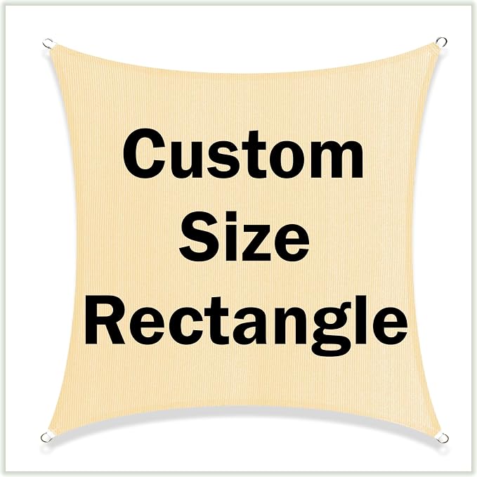 Colourtree TAPR1220 Sun Shade Sail UPF50 Canopy UV Block Rectangle by ColourTree