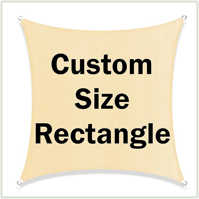Colourtree TAPR0810 Sun Shade Sail UPF50 Canopy UV Block Rectangle by ColourTree