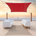 Colourtree CTAPR1220 Custom Size 12' x 19' Red Sun Shade Sail Canopy UV Block by ColourTree