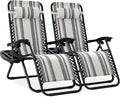 Best Choice Products Set of 2 Adjustable Steel Mesh Zero Gravity Lounge Chair by Unknown