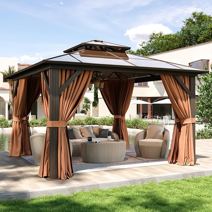 Aoxun 12'x12' Hardtop Gazebo by Aoxun