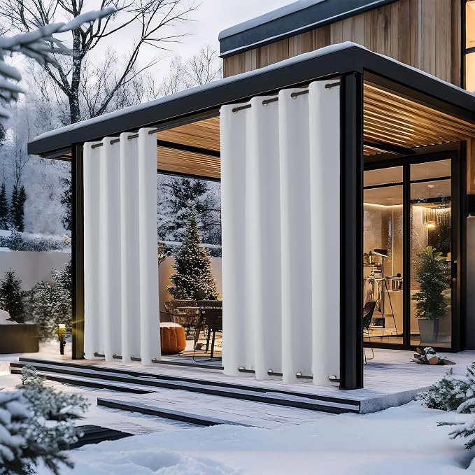 NICETOWN 2 Panels Outdoor Curtains Waterproof - Image 9