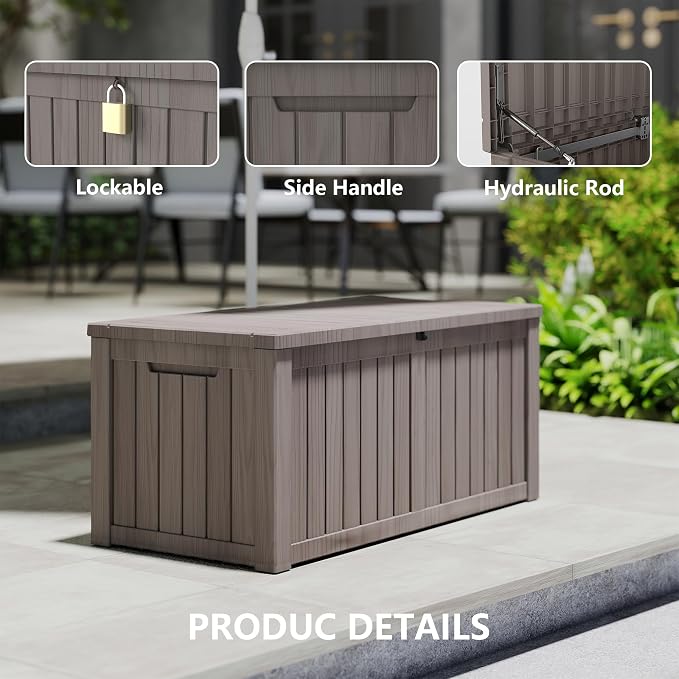 150 Gallon Resin Deck Box, Package Delivery Box - Image 3