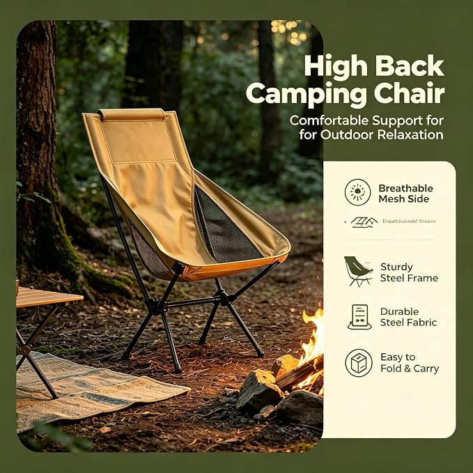 Wind Tour Portable Camping Chair Lightweight Foldable Outdoor Chair - Image 3