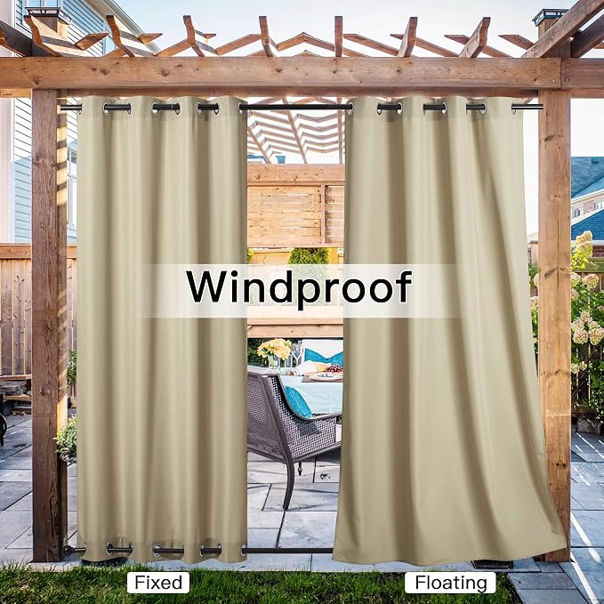 NICETOWN Canvas Outdoor Curtains - Image 5