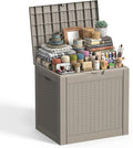 37 Gal Waterproof Outdoor Storage Box UV Resistant Deck Box | Storage bench by EASYUP