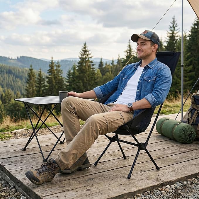 Wind Tour Portable Camping Chair Foldable Outdoor Chair - Image 5
