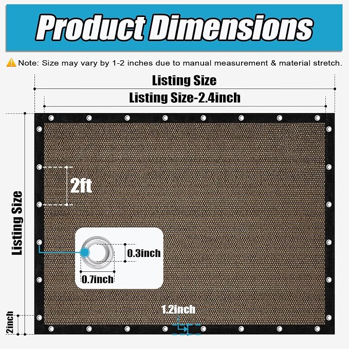 Amagenix 90% Sun Shade Cloth - Image 3