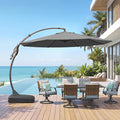 Grand patio 12FT Cantilever Round Umbrella by GrandPatio