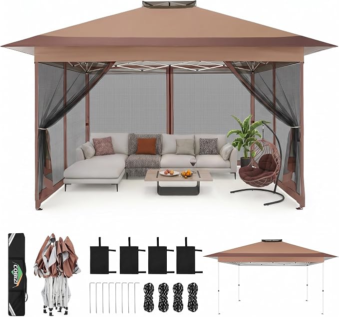 COBIZI 10x15 Pop up Canopy Gazebos on Clearance-Canopy Tent by COBIZI
