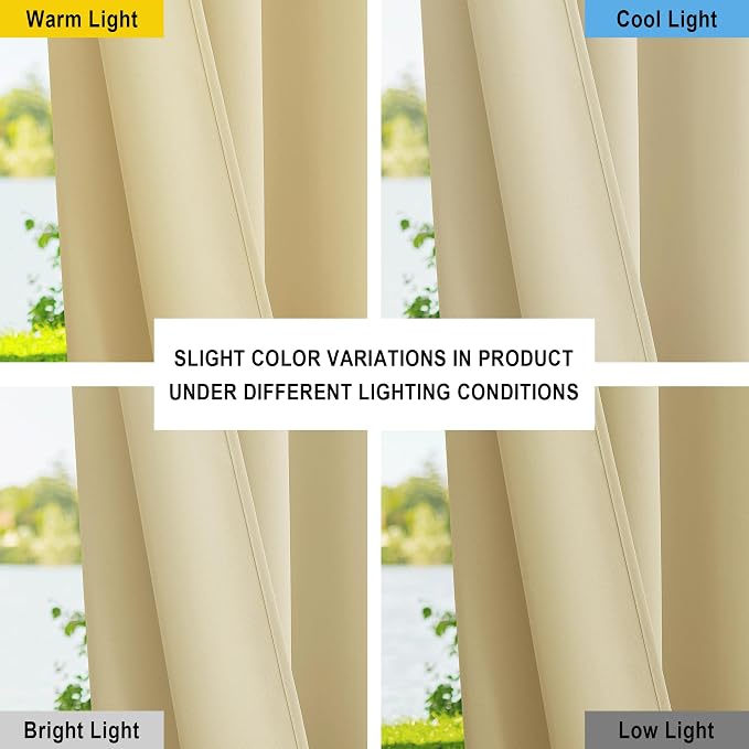 NICETOWN Canvas Waterproof Outdoor Curtains - Image 6