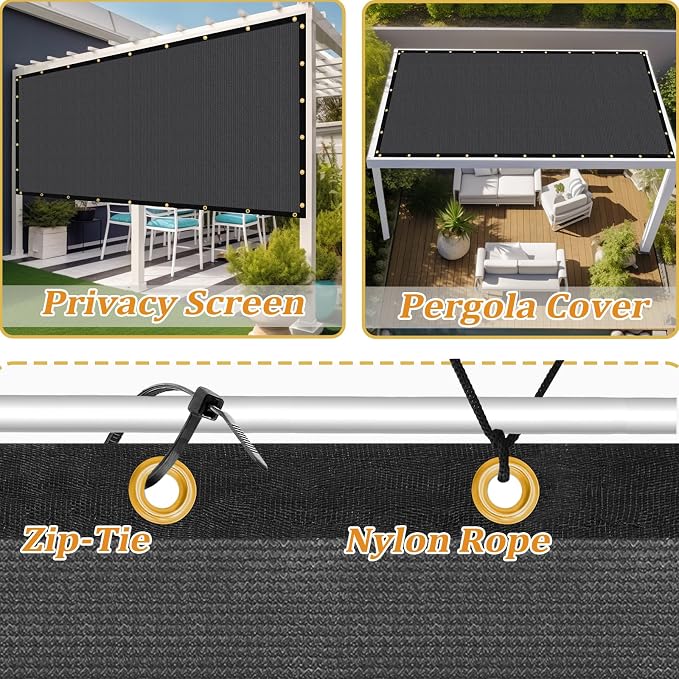 Shade&Beyond Customized Size 12' X 14' Shade Cloth - Image 4