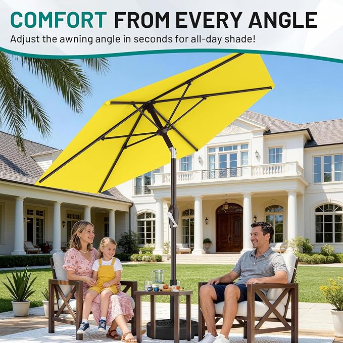 7.5FT Patio Umbrella Table Market Umbrella - Image 6