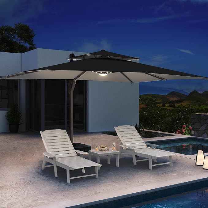 10 X 13 FT Cantilever Patio Umbrella Outdoor - Image 3