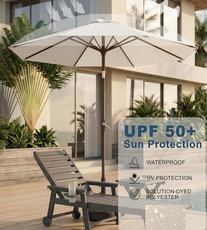 10FT Patio Umbrella, Outdoor Umbrella - Image 3