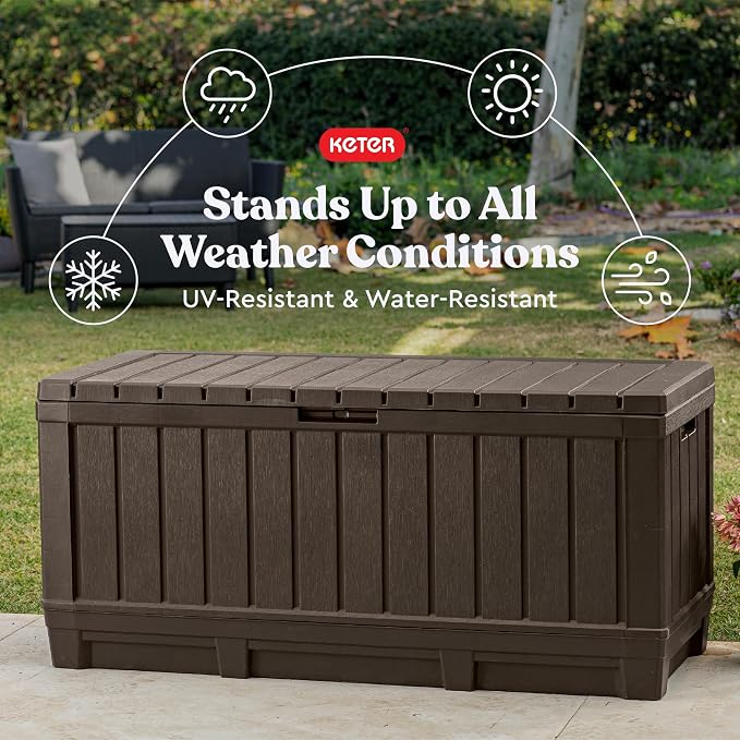 Keter Kentwood 92 Gal Outdoor Storage Box - Image 5