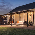 10' x 16' Lean to Gazebo Pergola, Hardtop Gazebo Metal Large Galvanized Steel by Breezestival